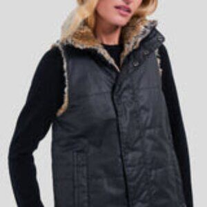 Tuckernuck Emilia Wax Fur Reversible Vest XS NWT